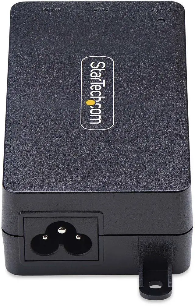 Alt view image 3 of 6 - StarTech.com 1-Port Gigabit PoE+ Injector, 10M/100M/1G Ethernet, PoE/PoE+ (802.3af/802.3at), 30W Power Budget, Wall Mountable, Unmanaged - AF211C-POE-INJECTOR