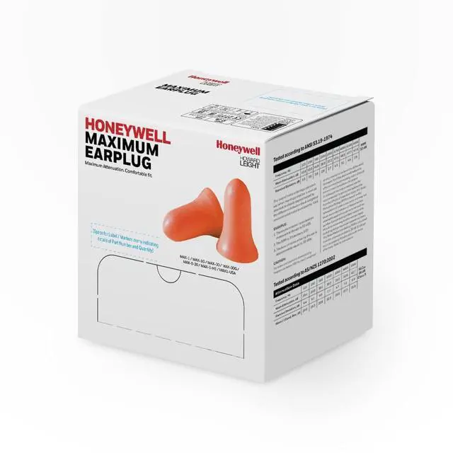 Alt view image 9 of 13 - Max® Disposable Earplugs, Foam, Coral, Corded