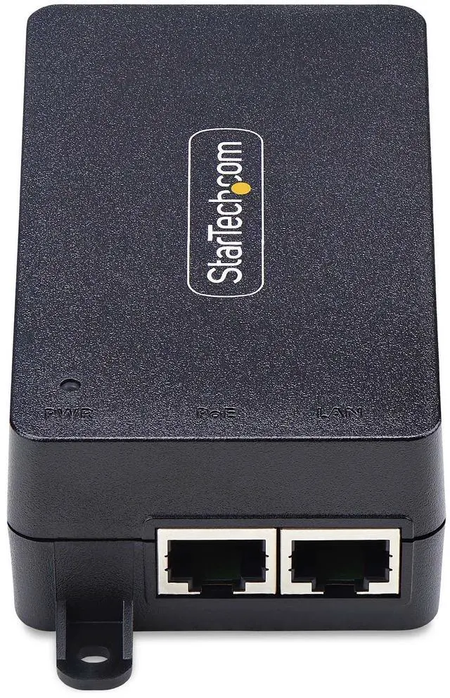 Alt view image 4 of 6 - StarTech.com 1-Port Gigabit PoE+ Injector, 10M/100M/1G Ethernet, PoE/PoE+ (802.3af/802.3at), 30W Power Budget, Wall Mountable, Unmanaged - AF211C-POE-INJECTOR