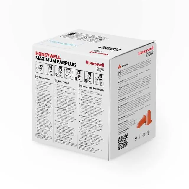 Alt view image 13 of 13 - Max® Disposable Earplugs, Foam, Coral, Corded