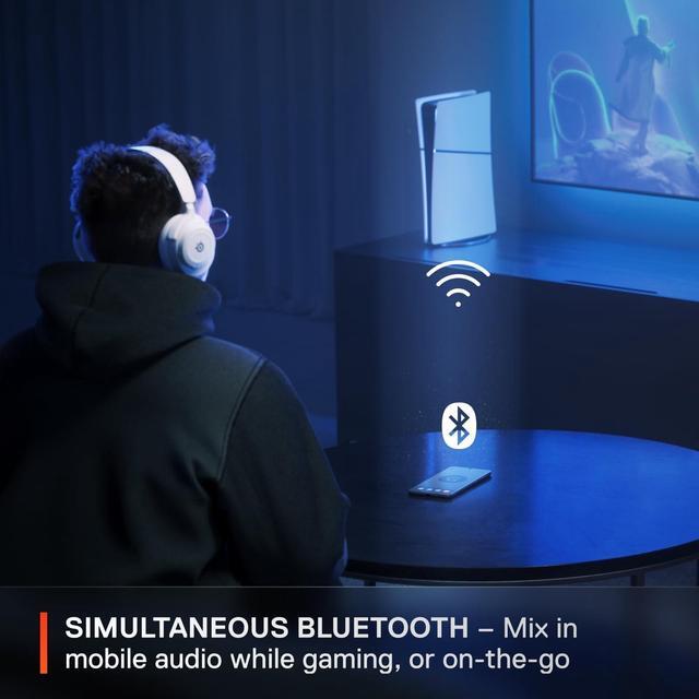 Alt view image 19 of 20 - SteelSeries Arctis Nova 7 Wireless Multi-Platform Gaming Headset — Neodymium Magnetic Drivers — 2.4GHz + Mixable Bluetooth — 38Hr USB-C Battery — ClearCast Gen2 AI Mic — PC, PS5, Switch, VR, Mobile