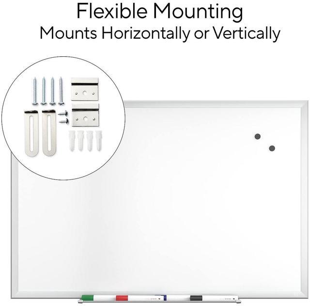 Alt view image 7 of 7 - Magnetic Steel Dry Erase Board 24" x 36" TR61169