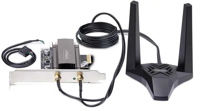 Alt view image 10 of 14 - StarTech Wi-Fi 6E PCIe Network Card with Bluetooth 5.3 PAX2235-WIFI-6E-CARD