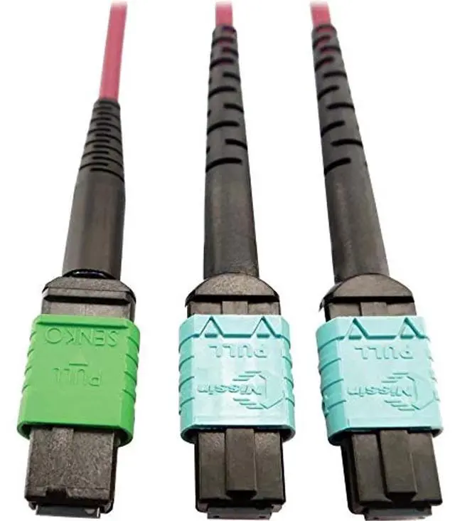 Alt view image 8 of 9 - Tripp Lite 5m 400G Multimode 50/125 OM4 Fiber Optic Cable, Magenta N846D05M16DMG