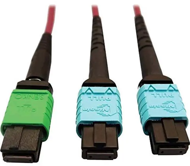 Alt view image 9 of 9 - Tripp Lite 5m 400G Multimode 50/125 OM4 Fiber Optic Cable, Magenta N846D05M16DMG