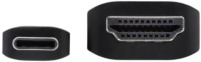 Alt view image 14 of 16 - Tripp Lite U444-006-HBE USB-C to HDMI Adapter Cable M/M Black 6 ft. U444006HBE