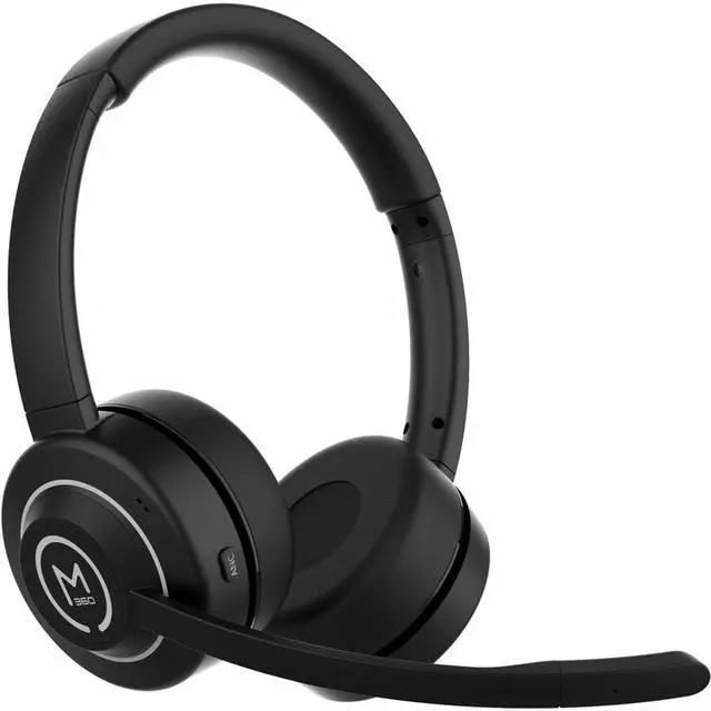 Alt view image 9 of 13 - M360 Sanctuary Wireless Noise Canceling UC Headset w/ Boom Mic - HS6750ANC - UC Compatible - Stereo - Bluetooth - Over-the-head, On-ear - Binaural - Supra-aural - Adjustable Noise Canceling Microphone