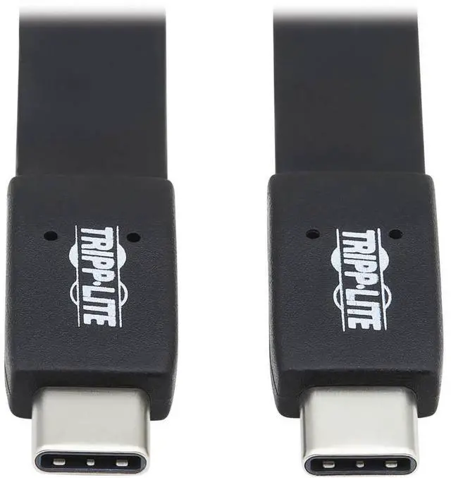 Main image of Tripp Lite 16in Flat M/M USB-C Cable Black U42016NG25AFL