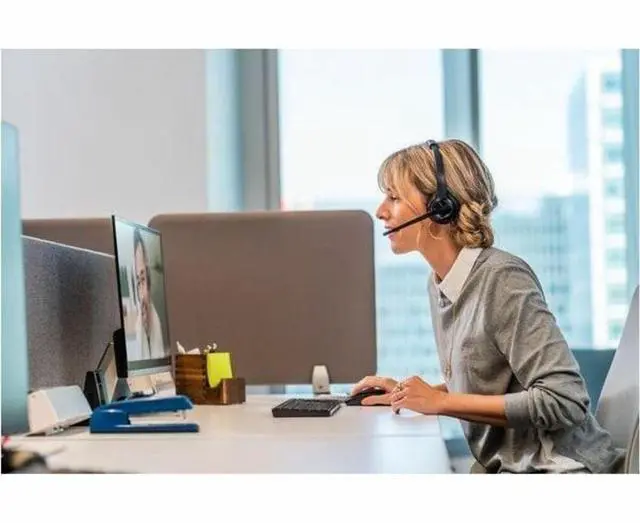 Alt view image 3 of 7 - Poly Savi 8220 UC Microsoft Teams Certified USB-A Headset 77Y82A