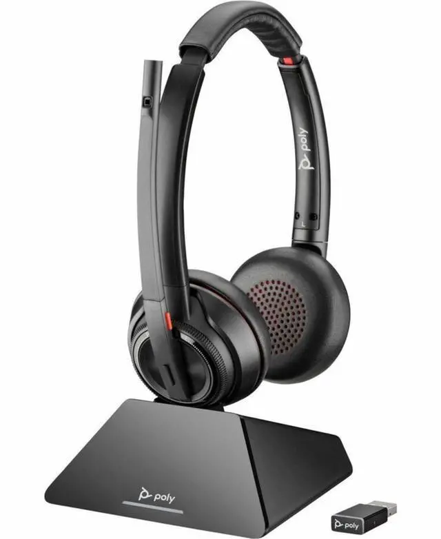 Alt view image 4 of 7 - Poly Savi 8220 UC Microsoft Teams Certified USB-A Headset 77Y82A