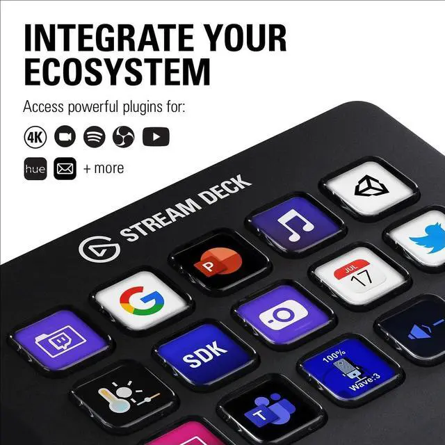 Alt view image 6 of 14 - Elgato Stream Audio Mixer, Console 7 Studio Controller for Content Creators