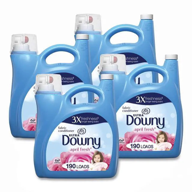 Alt view image 2 of 8 - Liquid Fabric Softener April Fresh 140 oz Bottle 4/Carton 10051