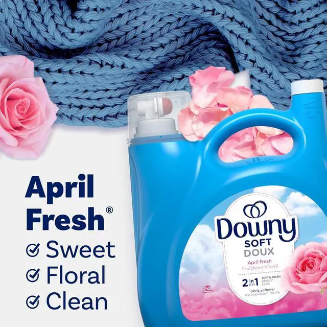 Alt view image 6 of 8 - Liquid Fabric Softener April Fresh 140 oz Bottle 4/Carton 10051