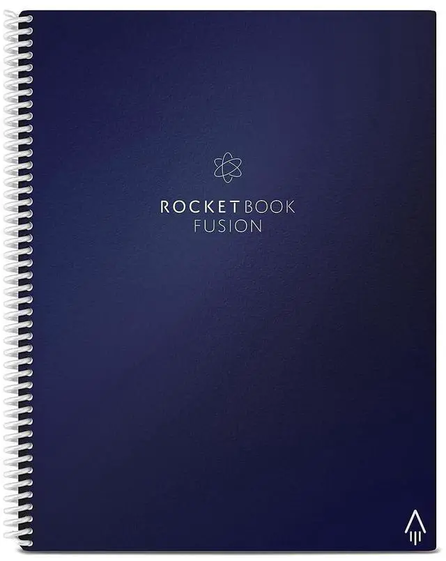Alt view image 4 of 7 - Rocketbook Fusion Smart Notebook Blue Cover 11 x 8.5 21 Sheets EVRFLRCCDFFR