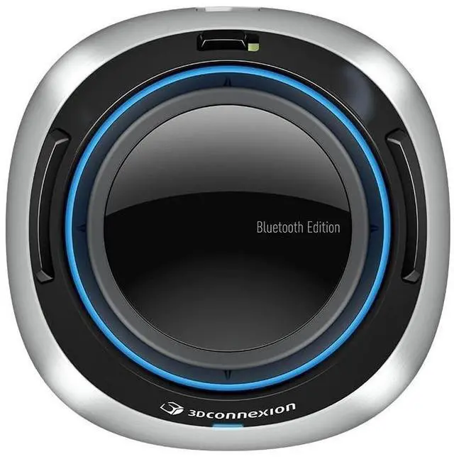Alt view image 10 of 12 - 3Dconnexion SpaceMouse Wireless Bluetooth Edition - Wireless - Bluetooth - 2.40 GHz - Rechargeable - USB Type C - 2 Programmable Button(s) - 1 Month Battery Run Time