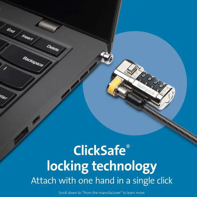 Alt view image 8 of 13 - KENSINGTON TECHNOLOGY GROUP K67936WW CLICKSAFE COMBO LOCK W/N17