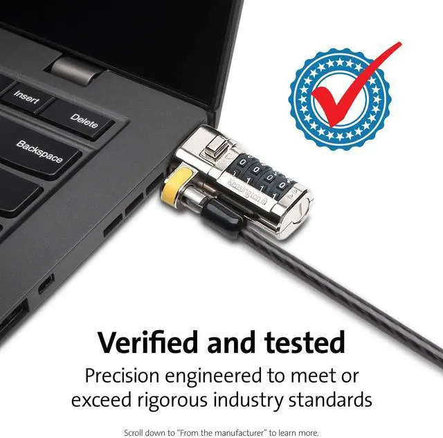 Alt view image 9 of 13 - KENSINGTON TECHNOLOGY GROUP K67936WW CLICKSAFE COMBO LOCK W/N17