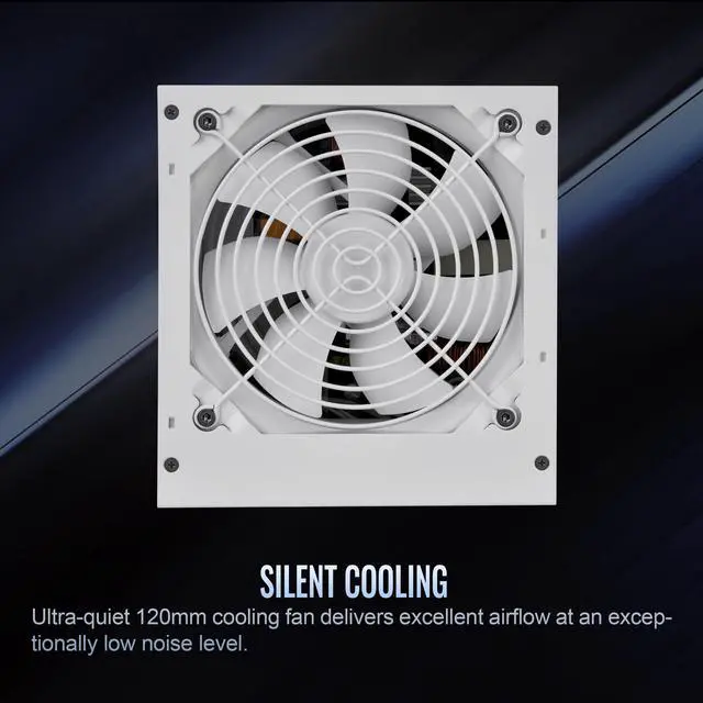 Alt view image 11 of 13 - Thermaltake Smart W3 SP3-700AH2NLW 700W Power Supply - White - Internal - 120 V AC, 230 V AC Input - 3.3 V DC, 5 V DC, 12 V DC, -12 V DC, 5 V SB Output - 700 W - Active PFC - 1 +12V Rails - 1 Fan(s) -