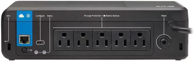 Alt view image 6 of 7 - Tripp Lite 850VA 450W 120V Standby Cloud-Connected UPS with Remote Monitoring