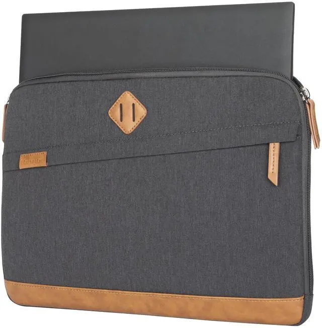Alt view image 8 of 10 - Targus Strata III TBS93004GL Carrying Case (Sleeve) for 14" Notebook - Gray, Brown