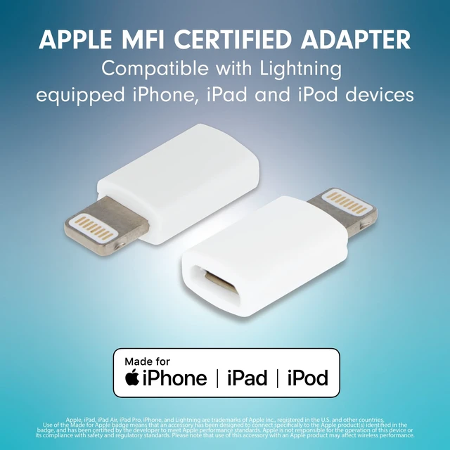 Alt view image 3 of 20 - VisionTek USB-C to Lightning MFI 2 Meter Cable M/M