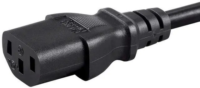 Alt view image 10 of 12 - Monoprice 5ft 16AWG Power Extension Cord Cable with 3 Conductor PC/Mon  13A (IEC 60320 C14 to IEC 60320 C13)