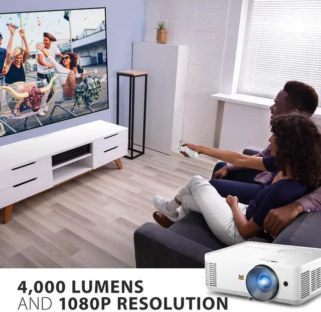 Alt view image 12 of 20 - ViewSonic PA503HD - 4000 Lumens 1080p High Brightness Projector with 1.1x Optical Zoom, 40 degree Vertical Keystone