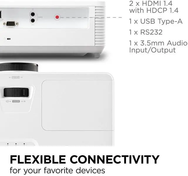 Alt view image 17 of 20 - ViewSonic PA503HD - 4000 Lumens 1080p High Brightness Projector with 1.1x Optical Zoom, 40 degree Vertical Keystone