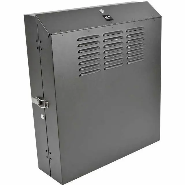 Alt view image 3 of 20 - Tripp Lite SmartRack 4U Low-Profile Vertical-Mount Switch-Depth Wall-Mount Rack Enclosure Cabinet