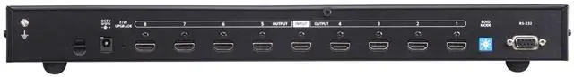 Alt view image 10 of 11 - ATEN 8-Port True 4K HDMI Splitter-TAA Compliant - 4096 x 2160 - 19.69 ft Maximum Operating Distance - 1 x HDMI In - 8 x HDMI Out - Serial Port - Metal