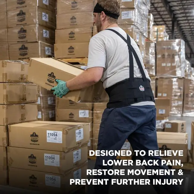 Alt view image 17 of 18 - ProFlex 100 Economy Back Supports, Medium, Black