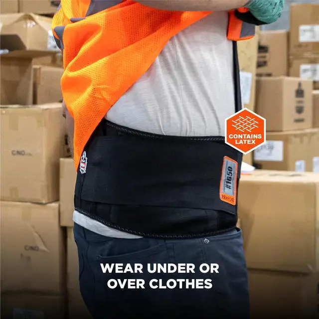 Alt view image 14 of 18 - ProFlex 100 Economy Back Supports, Medium, Black