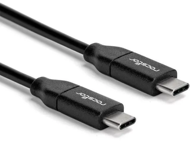 Alt view image 2 of 2 - Rocstor Premium USB-C Charging Cable 2m 6ft Up to 100W PD-M/M- Black