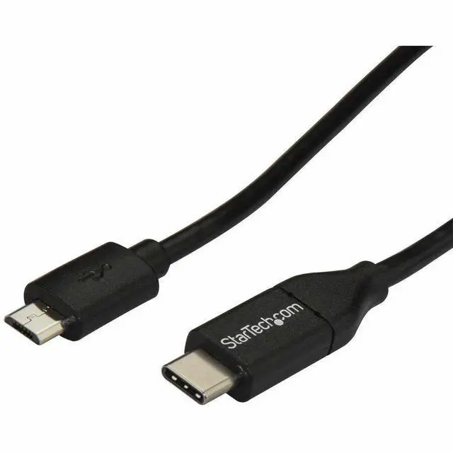 Alt view image 7 of 11 - StarTech USB2CUB1M USB C to Micro USB Cable - 3 ft. / 1m - USB 2.0 Cable - Micro USB Cord - Micro B USB C Cable - USB 2.0 Type C