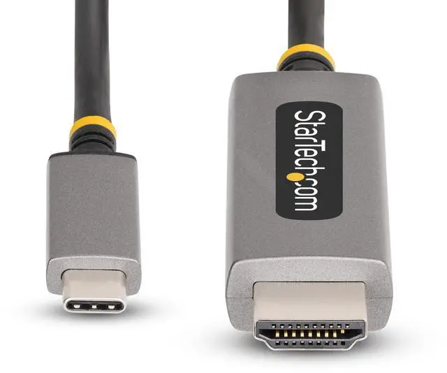 Alt view image 5 of 6 - StarTech 10ft 8K 60Hz, 4K 144Hz, HDR10, USB Type-C to HDMI 2.1 Converter Cable