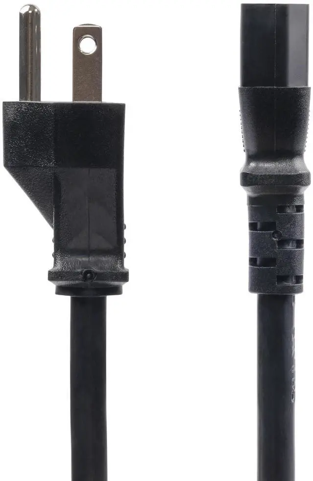 Alt view image 2 of 4 - StarTech 8ft 2.4m Computer Power Cord NEMA 5-15P to IEC 60320 C13 AC Power Cable 13A 125V 16AWG UL Listed