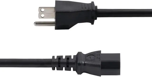 Alt view image 3 of 4 - StarTech 8ft 2.4m Computer Power Cord NEMA 5-15P to IEC 60320 C13 AC Power Cable 13A 125V 16AWG UL Listed