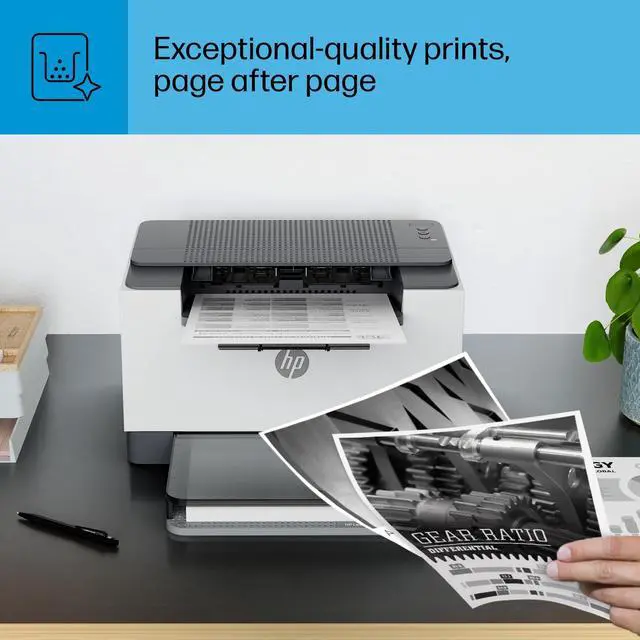 Alt view image 9 of 14 - HP LaserJet M209d Laser Printer, Black And White Mobile Up to 20,000