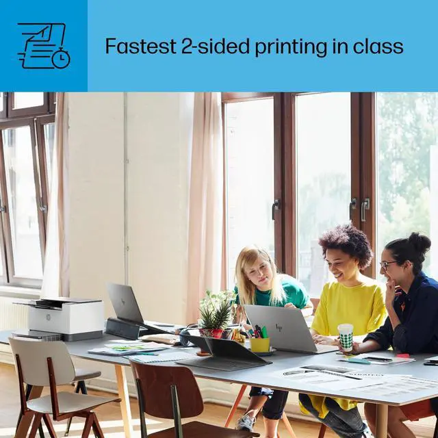 Alt view image 10 of 14 - HP LaserJet M209d Laser Printer, Black And White Mobile Up to 20,000