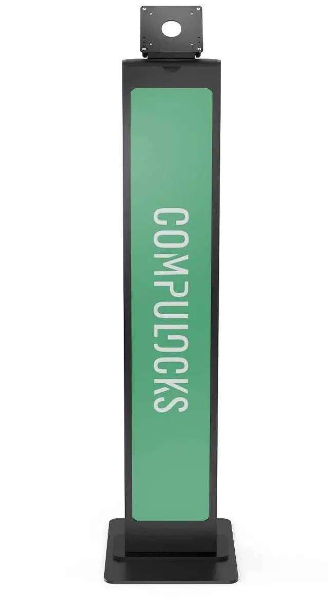 Alt view image 5 of 6 - Compulocks Aluminum Tablet Floor Stand Branded Mount BrandME - Black