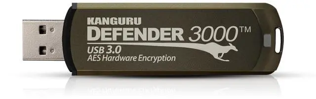 Alt view image 3 of 6 - Kanguru Defender 3000 FIPS 512GB Level 3 Certified Secure USB 3.0 Flash Drive