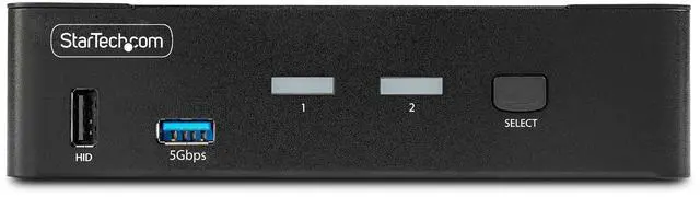 Alt view image 3 of 5 - StarTech 2-Port DisplayPort 1.4 KVM Switch D86A22PORT8KKVM