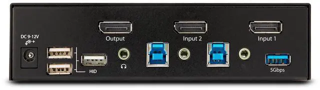 Alt view image 4 of 5 - StarTech 2-Port DisplayPort 1.4 KVM Switch D86A22PORT8KKVM