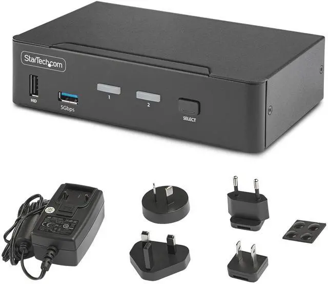 Alt view image 5 of 5 - StarTech 2-Port DisplayPort 1.4 KVM Switch D86A22PORT8KKVM