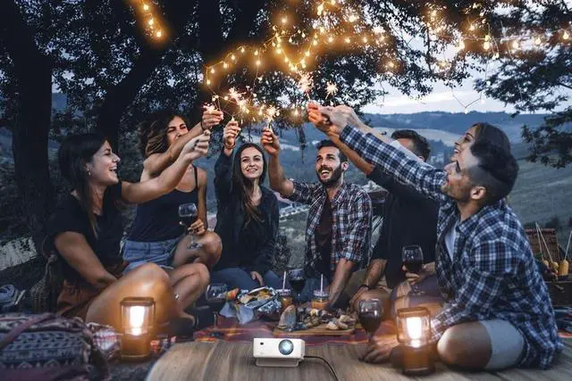 Alt view image 17 of 20 - Optoma ML1080 DLP Portable Projector - 16:9 - White - High Dynamic Range (HDR) - Front - 1080p - 30000 Hour Normal Mode - 3,000,000:1 - 1200 lm - HDMI - USB
