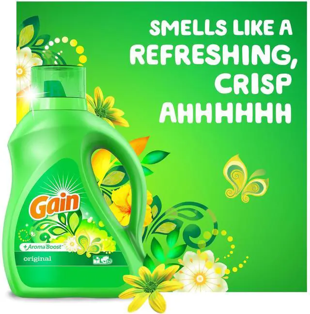 Alt view image 3 of 8 - Liquid Laundry Detergent Gain Original Scent 88 oz Pour Bottle 4/Carton 80745070