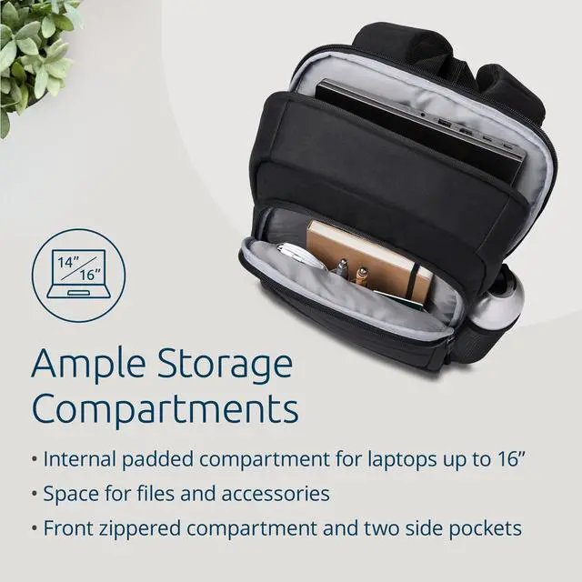Alt view image 16 of 19 - Kensington 16" Carrying Case Backpack for Notebook Black
