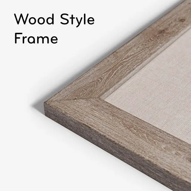 Alt view image 4 of 8 - Linen Bulletin Board with Rustic Frame 36" x 24" Actual Size: 35" x 23" Beige Surface Brown Wood Frame 4891U0001
