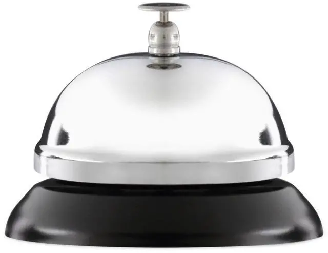 Alt view image 3 of 7 - Innovera 10000 Call Bell, 3-3/8 Inch Diameter, Brushed Nickel