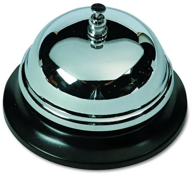 Alt view image 4 of 7 - Innovera 10000 Call Bell, 3-3/8 Inch Diameter, Brushed Nickel
